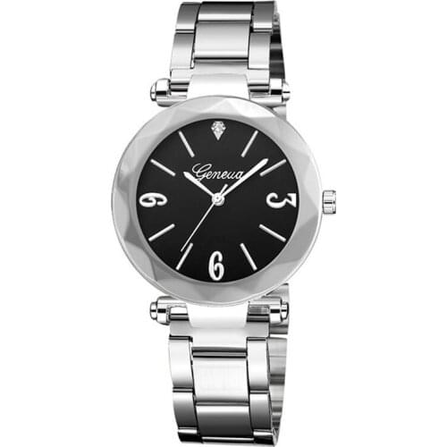 Fashion Women Bracelet Watches Stainless Steel Strap Diamond Crystal Lady Watch Rhinestone Rhombus Dial Ladies Quartz Clock Hour