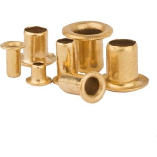 500pcs M1.3*2.5/3mm Tubular Rivets Double-sided Circuit Board PCB Nails Copper Hollow Rivet