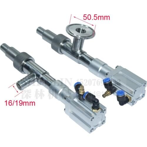 Anti-drip Filling Head Filling Machine Accessories 20mm Hose Connector SS304/316 Material Air-controlled Outlet Valve