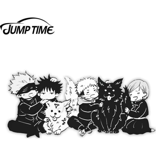 JumpTime 13 x 5cm For Jujutsu Kaisen Set Gojo Satoru Yuji Itadori Nobara Kugisaki Megumi Fushiguro Car Sticker Anime Vinyl Decal