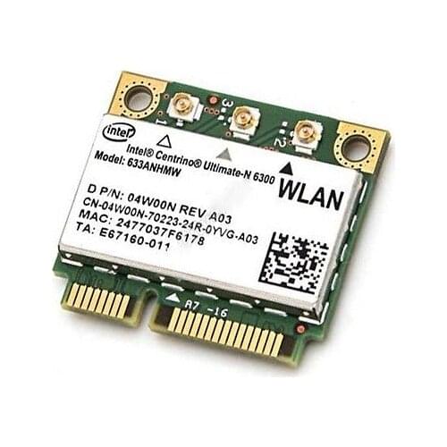 Wireless Adapter Card for Dual band 450Mbps Wifi Hotspot Wlan for Intel 6300 633ANHMW -N 802.11a/g/n Mini PCI-e For Dell Asus