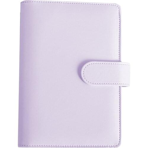 PU Leather A6 File Binder Paper Cover Inner Filler Papers Loose leaf Binder For Office Travel Journal Student Notes Classeur A6