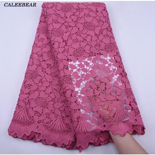 Onion African Lace Fabric 2020 High Quality Nigerian Cord Guipure Lace Fabrics Bride French Lace Fabric For Dress Sewing S2069