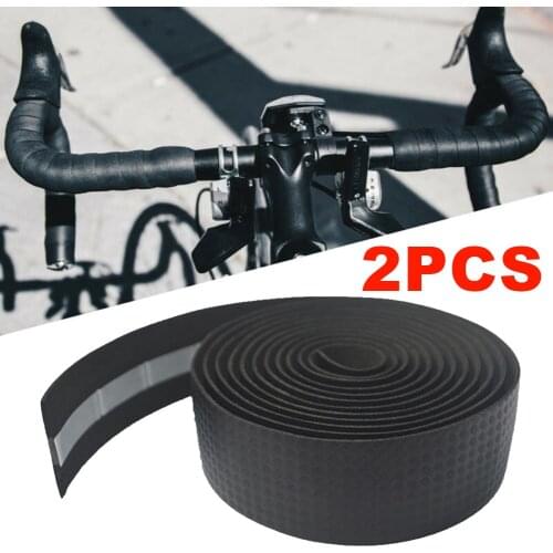 Bicycle Handlebar Tape Elastic EVA/PU Shock Absorbing MTB Road Bike Bar Tapes Anti-Skid Cycling Highway Handlebar Strap