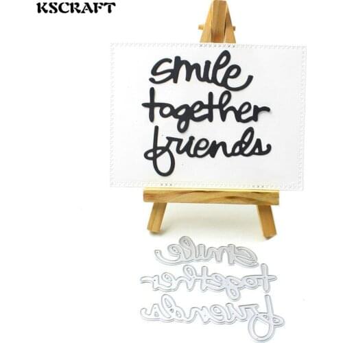 KSCRAFT Smile Metal Cutting Dies Stencils for DIY Scrapbooking/photo album Decorative Embossing DIY Paper Cards