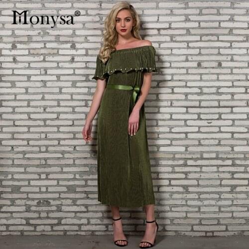Летние платья с открытыми плечами Monysa China At AliExpress