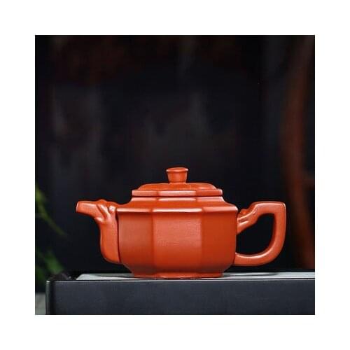 375ml Yixing purple clay teapot filter eight lion zun teapot handmade purple clay tea set custom gift gift set drink Pu er