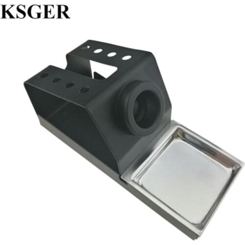 KSGER Soldering Iron Station Stand T12 Holder Welding Iron Tips STC STM32 Metal Handle Aluminum Alloy Tools Welding Repair DIY