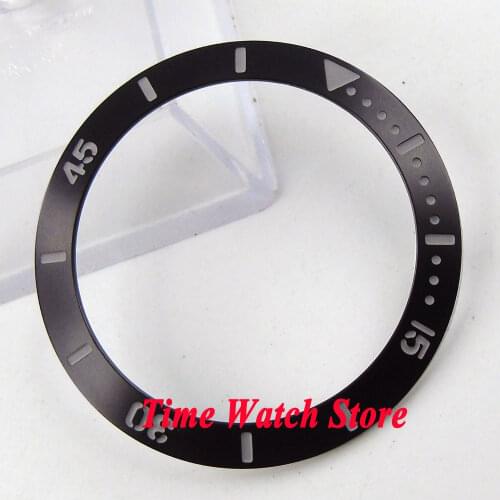 39.8mm high quality white marks black bezel insert for 43mm SUB mens watch B48
