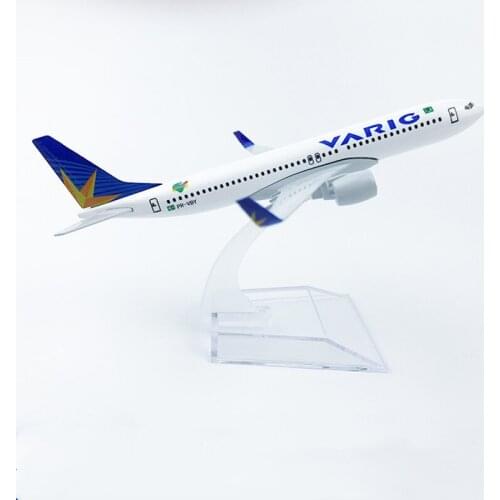 16CM 1:400 Scale Airplanes Boeing B737 Brazil VARIG Airline Model Aircraft Diecast Alloy Plane model Collectible Decoration