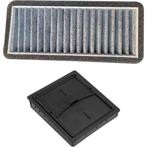 Air Conditioning Inlet Filter & Center Console Armrest -Storage Box for Tesla Model 3 / Y 2021