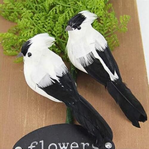1 PCS Wall Sculpture Decorative Simulation Foam Birds,Home Decoration Crafts Ornament Outdoor Garden Tree For Ornaments