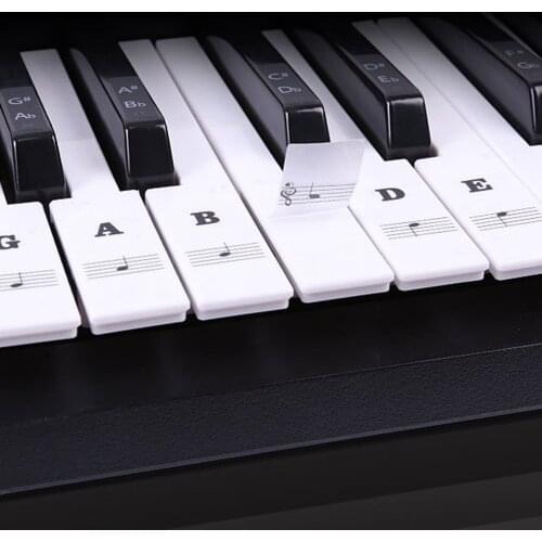 88/61/54/49 Electronic Keyboard Piano Stave Transparent Note Sticker Notation Version & Sheet Music Piano Accessories Cn(origin)