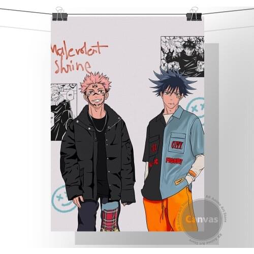 Anime Yuji Jujutsu Kaisen Poster Pictures Home Manga Decoration Paintings Canvas HD Prints Wall Art Modular Living Room