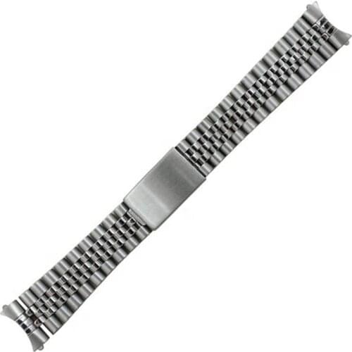 Vingtage 316L Stainless Steel 18MM Jubilee Watch Band Strap Bracelet Fit For Seiko 5