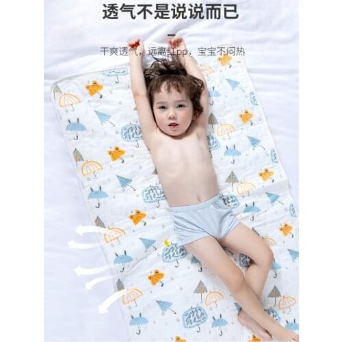 Baby Waterproof Sheet Urine Changing Pads Urine Pad Cartoon Reusable Infant Bedding Nappy Burp Mattress Changing Mat