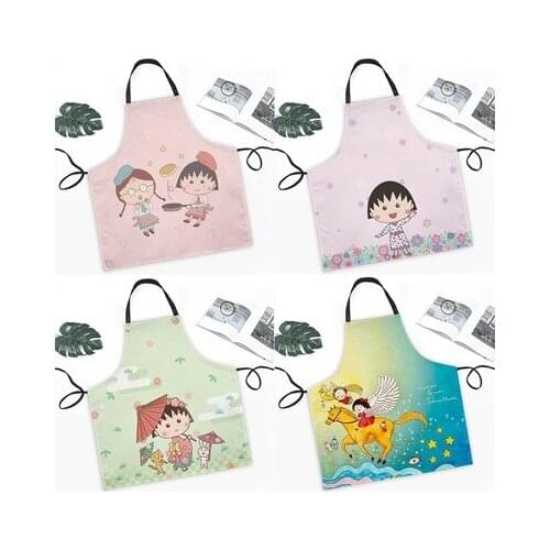 Chi-bi Maruko Anime Action Figures Cartoon Products Accessories Customized Bib Apron Cooking Unisex Gifts