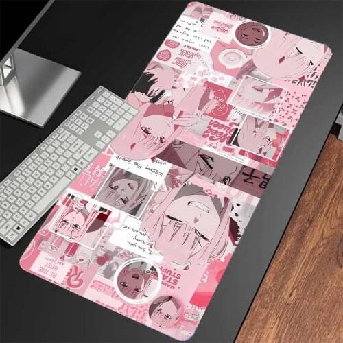 Daling Pink Mouse Pad Anime Game Player Non-slip Desk Mat High Quality Notebook Mini Pc Computer Keyboard Mousepad Carpet Mat