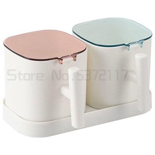 Kitchen household seasoning jar seasoning Jar salt jar seasoning combination suit seasoning bottle jar glass oil pot box