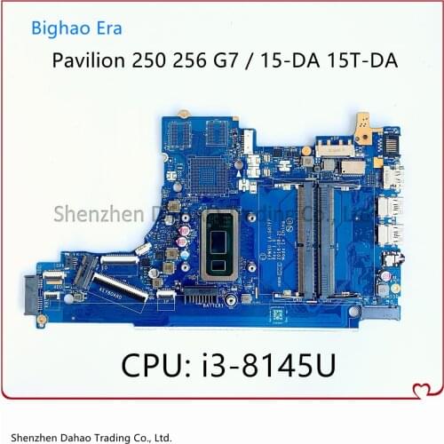L35244-001 L35244-601 For HP Pavilion 15-DA 250 G7 256 G7 Laptop Motherboard With i3-8145U EPW50 LA-G07FP Mainboard 100% Working