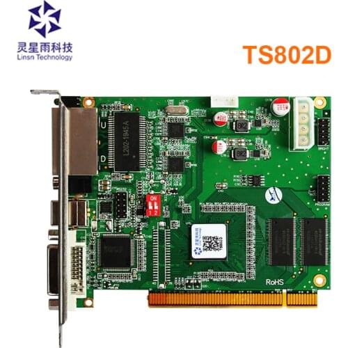 LINSN TS802D Sending Card Full Color LED Video Display LINSN TS802 Sending Card Synchronous LED Video Card DS802 indoor outdoor