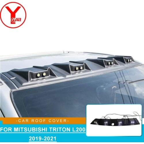 Matte Black Led Raptor Roof Spoiler For Mitsubishi L200 Triton L200 2019 2020 2021 ABS Wildtrak Pickup Car Accessories YCSUNZ