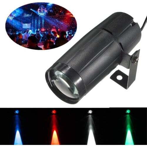 3W Mini Disco Stage Light LED Spotlight Beam Pinspot Light Super Bright Mirror Balls Laser Projector Effect For KTV DJ Party
