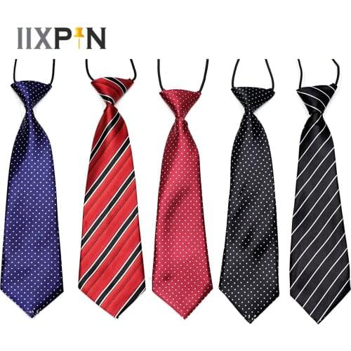 5Pcs Fashion Boys Girls Necktie Neck Strap Childrens School Uniform Striped Tie Neck Ties for Kids Formal Suit Accessories