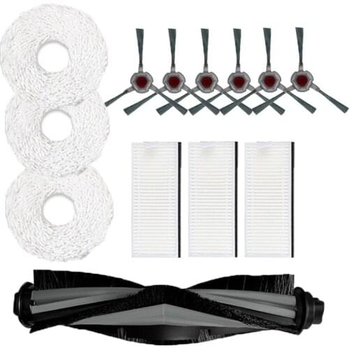 For ECOVACS N9+ Robot Vacuum Cleaner Sweeping Mopping Pad Mops Rags Roller Main Brush Hepa Filter Side Brushes