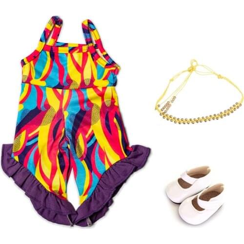 Clothes For Doll Fit 43cm Toy New Born Doll And American Doll Accessories Casual Fashion Dress Suit