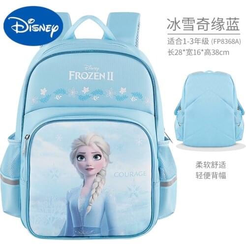 Genuine Disney Elementary School Kindergarten Frozen Girl First To Third Grade Lightweight Backpack Birthday Gift Kids Backpack