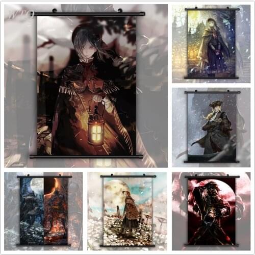 Anime Posters Bloodborne Plain Doll Lady Maria Hunter Canvas Painting Wall Decor Poster Wall Art Picture Room Decor Home Decor