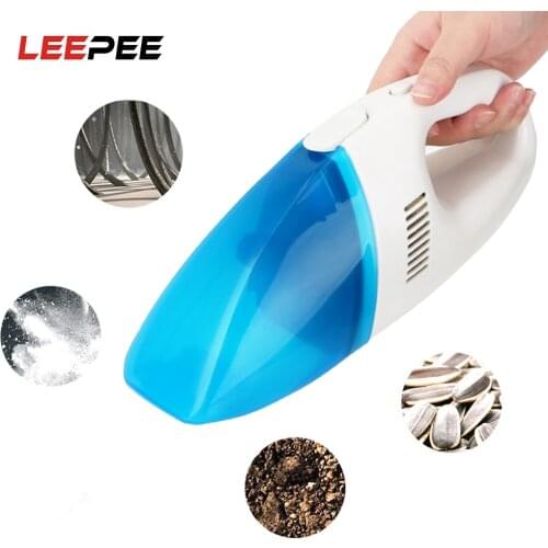 Portable Car Vacuum Cleaner Super Suction Car Wet & Dry Dual-use Cleaning 12V 60W Mini Handheld Vacuum Cleaner Car Accessories