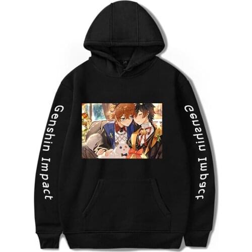 Genshin Impact casual Cool Print Hip Hop Hoodies Hot Game Plus Size Graphic Fashion Top Streetwear Fashion Women/Men Sweatshirts
