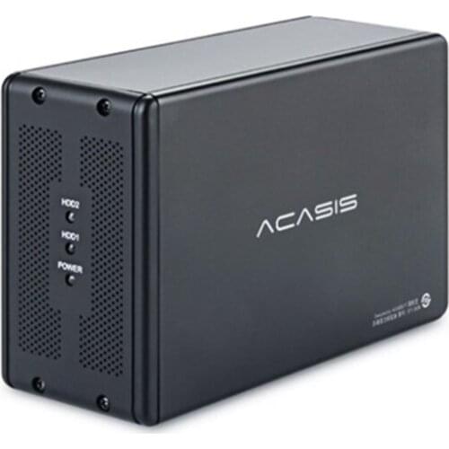 R58A ACASIS Desktop 3.5-inch Dual-port Mobile Hard Disk Array Box SATA Serial USB3.0 RAID 4 Modes Hard Disk Box DT-3608