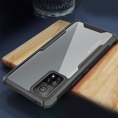 Luxury tpu+pc acrylic clear armor phone covers case for xiaomi mi 10t pro 10 t xiaomi10t mi10 Shockproof hard bumper back shell