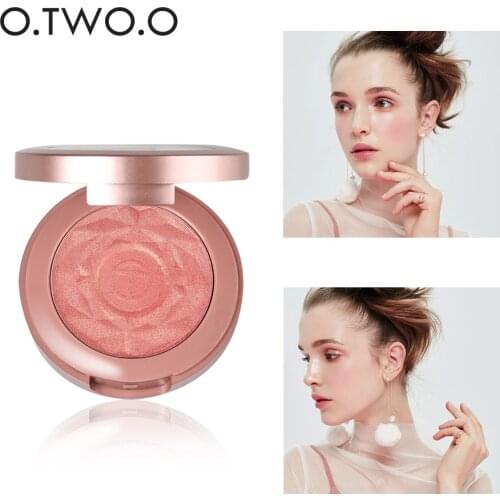 Face Blusher Powder Palette Makeup Cheek Blusher Powder Minerals Palettes Blusher Brush Palette Cream Long Lasting Natural Blush