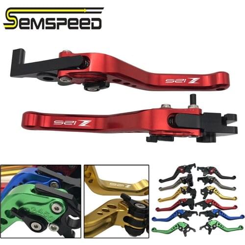 SEMSPEED Z125 LOGO Motorcycle CNC Brake Clutch Levers Adjustable Clutch Brake Lever For Kawasaki Z 125 Z125 PRO 2015-2020 2018