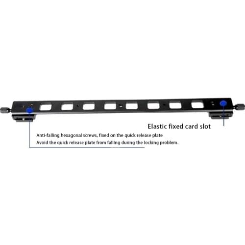 PU480 Camera Tripod Quick Release Plate Lengthened 48cm Double QR Plate Camera Mounting Bracket for Tripod BallHead