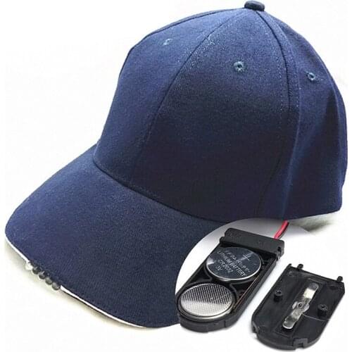Dark Bright Glow Reading Fishing Jogging Light Up LED Baseball Cap Sport Hats Luminous Hat JL
