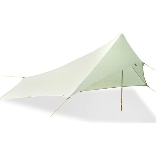 Ultra Light Camping Tent Tarp Waterproof 20D Silicone Coating Nylon Camping Shelter Canopy Rain fly 1-2 Person Outdoor Hiking