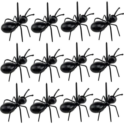 12 Pieces Working Ant Shaped Fruit Fork Cake Forks Reusable Party Picks