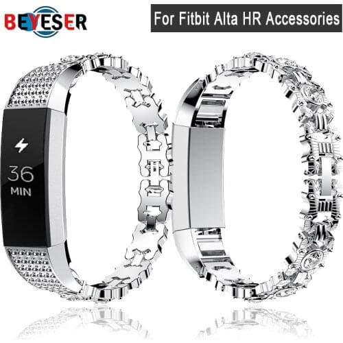 For Fitbit Alta HR High quality Genuine Watch Bracelet with Rhinestone Band Strap for Fitbit Alta Smartwatch Accessories Girls