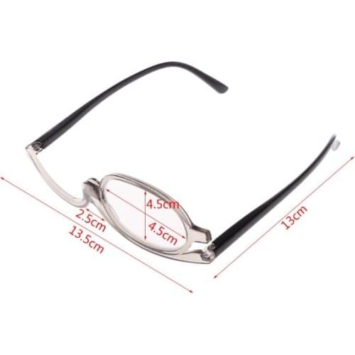 Women Makeup Magnifying Reading Glasses Rotary Flip Make Up Eye Glasses +1 +1.5 +2 +2.5 +3 +3.5 +4.0