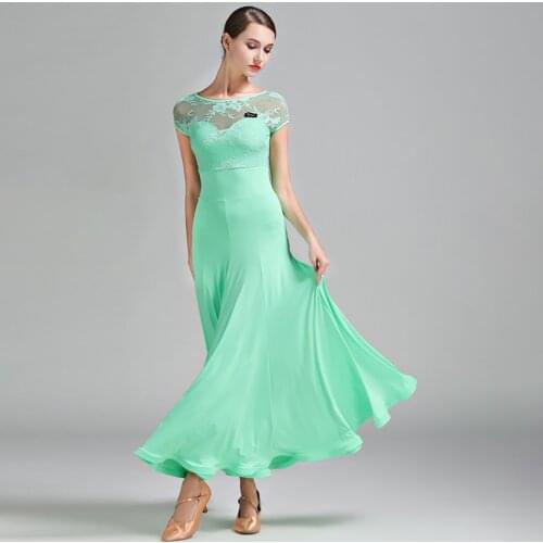 2021 New S9024 Lace Patchwork Sleeveless Latin Dance Dress Women Dancing Performance Costume Latin Ballroom Latino Dancewear