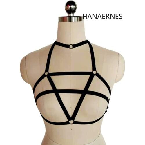 Women Sexy Lingerie Hollow Cage Body Harness Bra Bandage Crop Top Bralette Bustier Underwear Bondage Lingerie Garter Belt