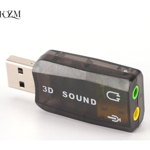3D USB Sound Card USB Audio 5.1 External USB Sound Card Audio Adapter Mic Speaker Audio Interface For Laptop PC mini Data