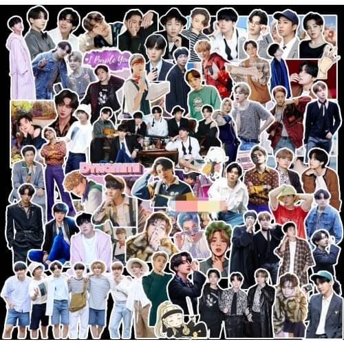 101 Pcs/Lot Kpop Star Toys Jimin Suga V Jin RM Jhope Jungkook Sticker BE Dynamite Stickers Gift