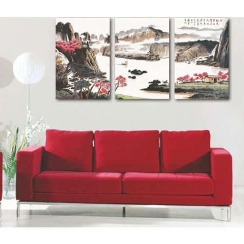 3 Panels Landscape Canvas Prints Painting Abstract Picture Home Decoration Landscape Canvas Art for Living Room Wall
