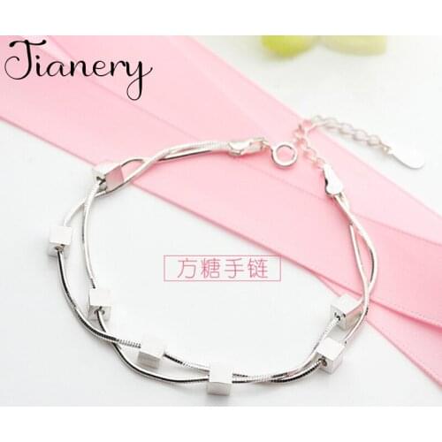 Luxury Brand Boho New Cube Box Bracelets for Women Summer Beach Jewelry Lover Valentines Day Gifts